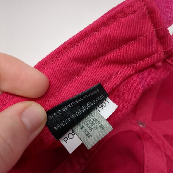 Universal Studios Strapback Hat Pink One Size Adjustable Embroidered - Picture 10 of 10